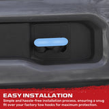 Ford 15-26 F150 & Raptor Tow Hook Covers 2-Piece Set of Silicone Covers Standard & LED Options - Multiple Colors