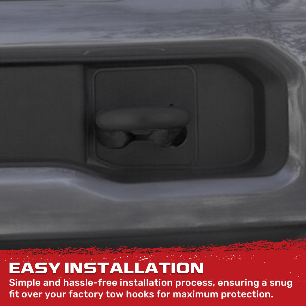 Ford 15-26 F150 & Raptor Tow Hook Covers 2-Piece Set of Silicone Covers Standard & LED Options - Multiple Colors
