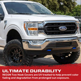 Ford 15-26 F150 & Raptor Tow Hook Covers 2-Piece Set of Silicone Covers Standard & LED Options - Multiple Colors