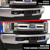 Ford 15-26 F150 & Raptor Tow Hook Covers 2-Piece Set of Silicone Covers Standard & LED Options - Multiple Colors
