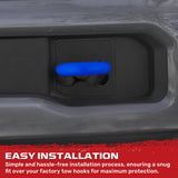 Ford 15-26 F150 & Raptor Tow Hook Covers 2-Piece Set of Silicone Covers Standard & LED Options - Multiple Colors