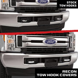 Ford 15-26 F150 & Raptor Tow Hook Covers 2-Piece Set of Silicone Covers Standard & LED Options - Multiple Colors