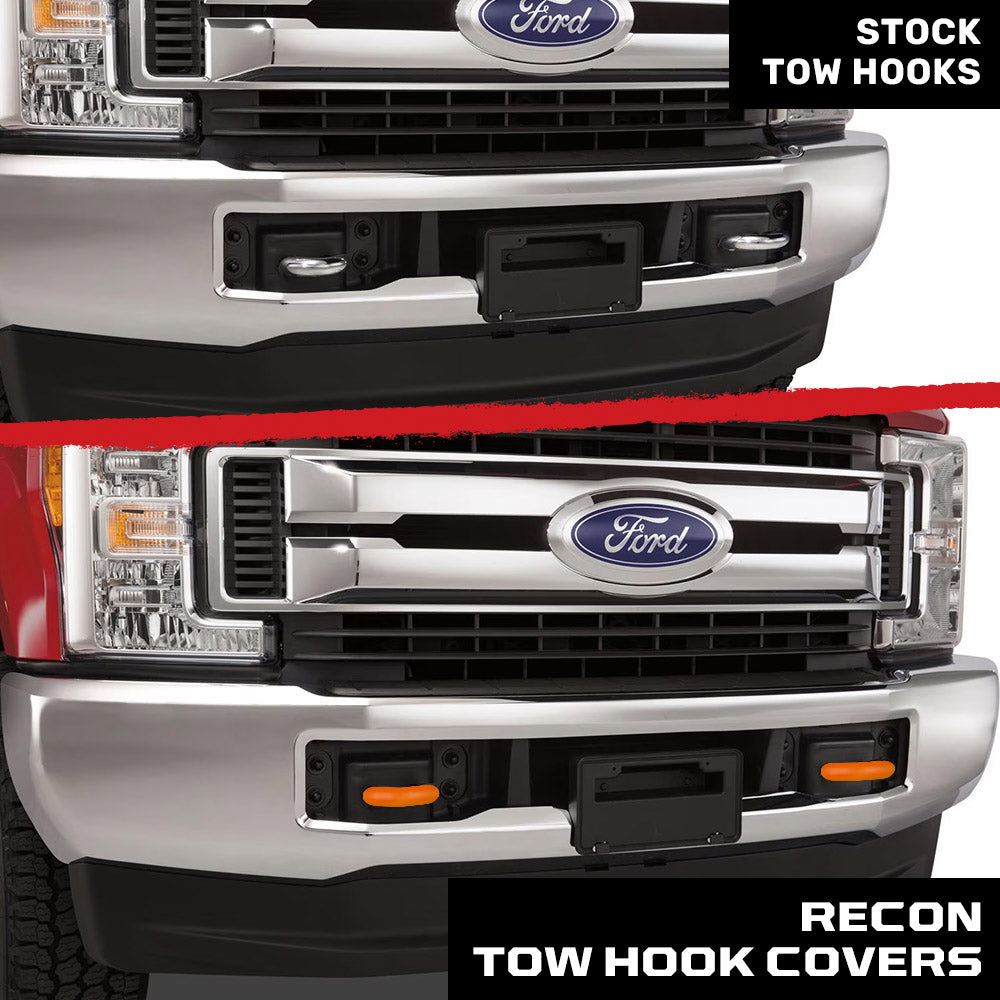 Ford 15-26 F150 & Raptor Tow Hook Covers 2-Piece Set of Silicone Covers Standard & LED Options - Multiple Colors