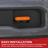 Ford 15-26 F150 & Raptor Tow Hook Covers 2-Piece Set of Silicone Covers Standard & LED Options - Multiple Colors