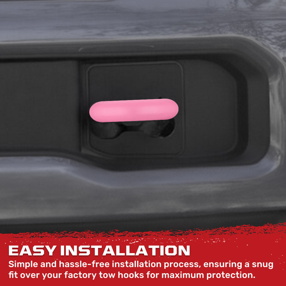 Ford 15-26 F150 & Raptor Tow Hook Covers 2-Piece Set of Silicone Covers Standard & LED Options - Multiple Colors