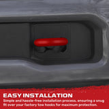 Ford 15-26 F150 & Raptor Tow Hook Covers 2-Piece Set of Silicone Covers Standard & LED Options - Multiple Colors