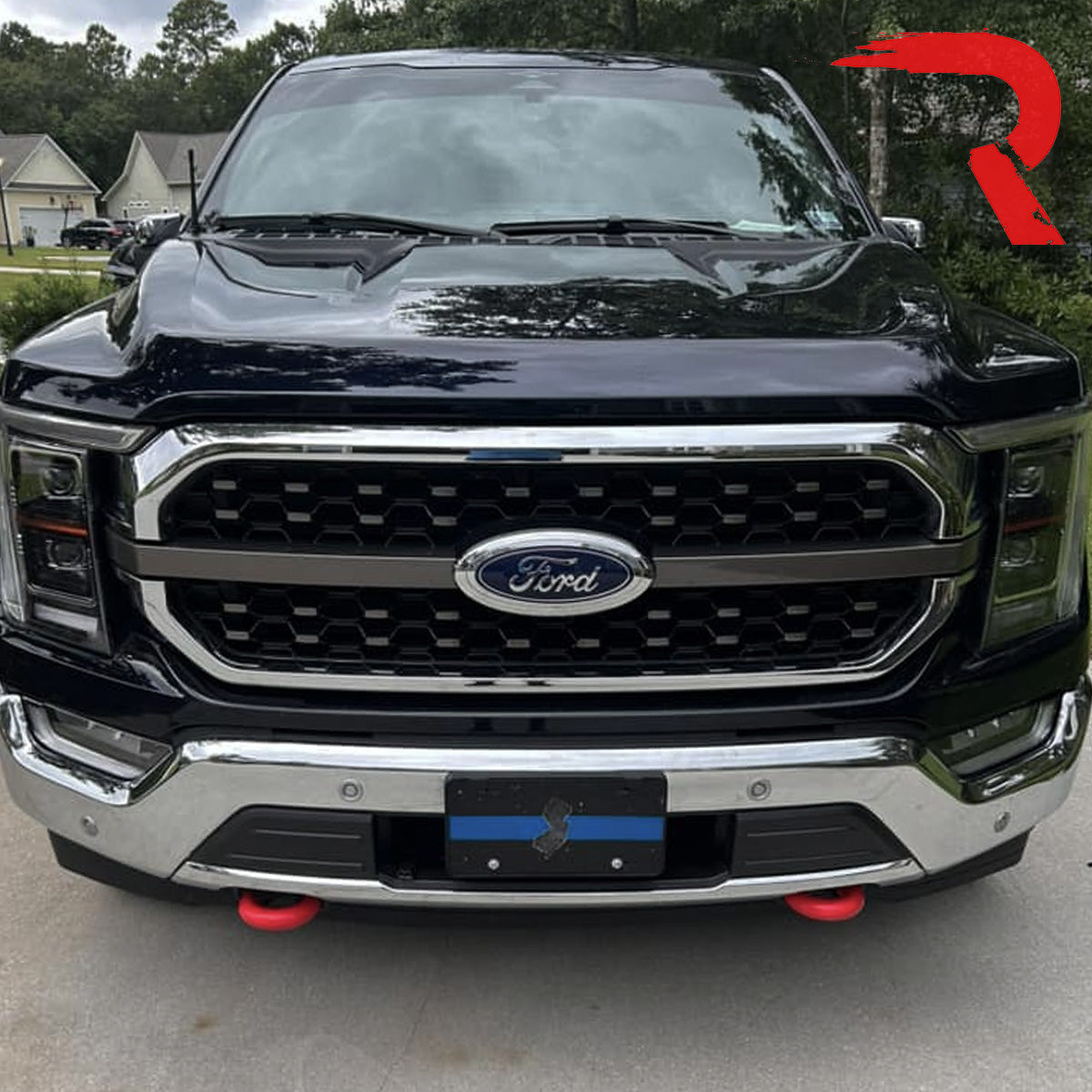 Ford 15-26 F150 & Raptor Tow Hook Covers 2-Piece Set of Silicone Covers Standard & LED Options - Multiple Colors