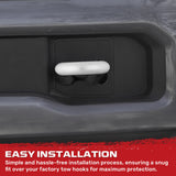 Ford 15-26 F150 & Raptor Tow Hook Covers 2-Piece Set of Silicone Covers Standard & LED Options - Multiple Colors