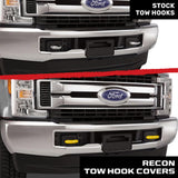 Ford 15-26 F150 & Raptor Tow Hook Covers 2-Piece Set of Silicone Covers Standard & LED Options - Multiple Colors