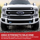 Ford 17-26 Super Duty Tow Hook Covers 2-Piece Set of Silicone Covers Standard & LED Options - Multiple Colors
