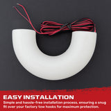Ford 17-26 Super Duty Tow Hook Covers 2-Piece Set of Silicone Covers Standard & LED Options - Multiple Colors