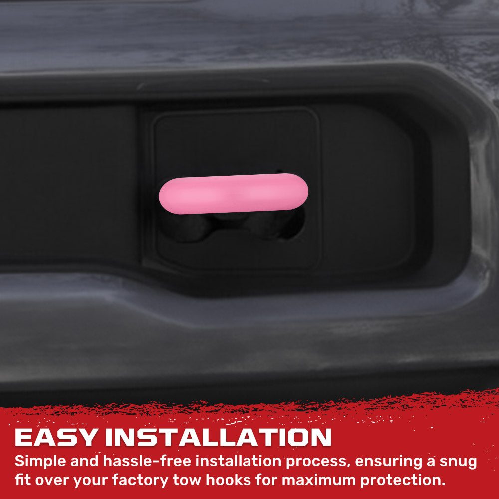 Ford 17-26 Super Duty Tow Hook Covers 2-Piece Set of Silicone Covers Standard & LED Options - Multiple Colors