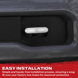 Ford 17-26 Super Duty Tow Hook Covers 2-Piece Set of Silicone Covers Standard & LED Options - Multiple Colors