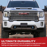GMC 20-26 Sierra 2500/3500 Tow Hook Covers 2-Piece Set of Silicone Covers Standard & LED Options - Multiple Colors
