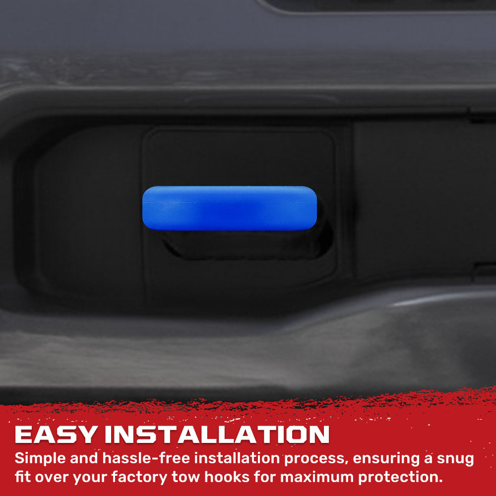 Chevy 20-26 Silverado 2500/3500 Tow Hook Covers 2-Piece Set of Silicone Covers Standard & LED Options - Multiple Colors