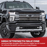 Chevy 20-26 Silverado 2500/3500 Tow Hook Covers 2-Piece Set of Silicone Covers Standard & LED Options - Multiple Colors