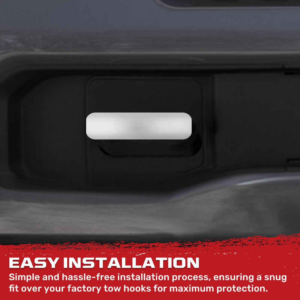 Chevy 20-26 Silverado 2500/3500 Tow Hook Covers 2-Piece Set of Silicone Covers Standard & LED Options - Multiple Colors