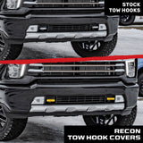 Chevy 20-26 Silverado 2500/3500 Tow Hook Covers 2-Piece Set of Silicone Covers Standard & LED Options - Multiple Colors