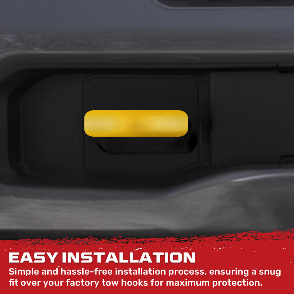 Chevy 20-26 Silverado 2500/3500 Tow Hook Covers 2-Piece Set of Silicone Covers Standard & LED Options - Multiple Colors