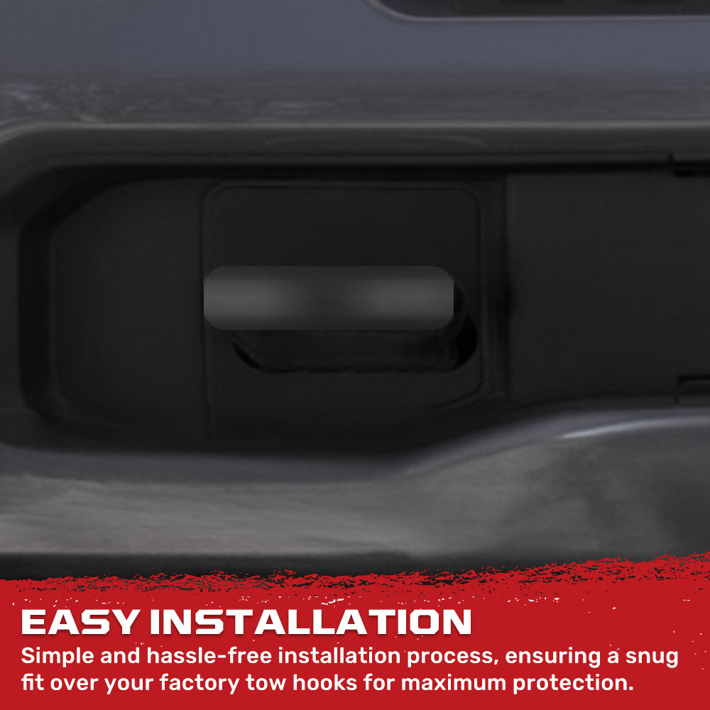 Chevy 20-26 Silverado 1500 Tow Hook Covers 2-Piece Set of Silicone Covers Standard & LED Options - Multiple Colors