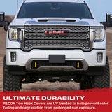 Chevy 20-26 Silverado 1500 Tow Hook Covers 2-Piece Set of Silicone Covers Standard & LED Options - Multiple Colors