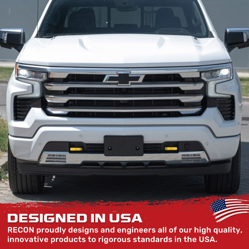 Chevy 20-26 Silverado 1500 Tow Hook Covers 2-Piece Set of Silicone Covers Standard & LED Options - Multiple Colors