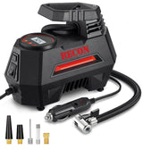 Portable Tire Inflator Air Compressor Pump Kit 12V for Truck, Cars, Bicycle & More 150PSI w/ LED Flashlight