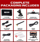 Universal Wireless Backup Camera & 7" 720P HD Monitor Kit Wide Angle View - For Trucks, Cars, RVs & More