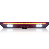 GMC Sierra 1500 & Chevy Silverado 1500 19-26 (4th GEN) - ULTRA HIGH POWER Red LED 3rd Brake Light w/ ULTRA HIGH POWER CREE XML White LED Cargo Lights (Replaces LED 3rd Brake Light with 2 Cargo Bed Cameras - Smoked Lens