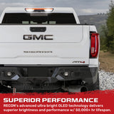 GMC Sierra 1500 & Chevy Silverado 1500 19-26 (4th GEN) - ULTRA HIGH POWER Red LED 3rd Brake Light w/ ULTRA HIGH POWER CREE XML White LED Cargo Lights (Replaces LED 3rd Brake Light with 2 Cargo Bed Cameras - Clear Lens