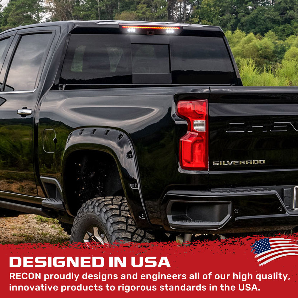 GMC Sierra & Chevy Silverado 2500/3500 20-26 3rd Brake Light Kit in Smoked (For Cargo Bed Camera Models Only)