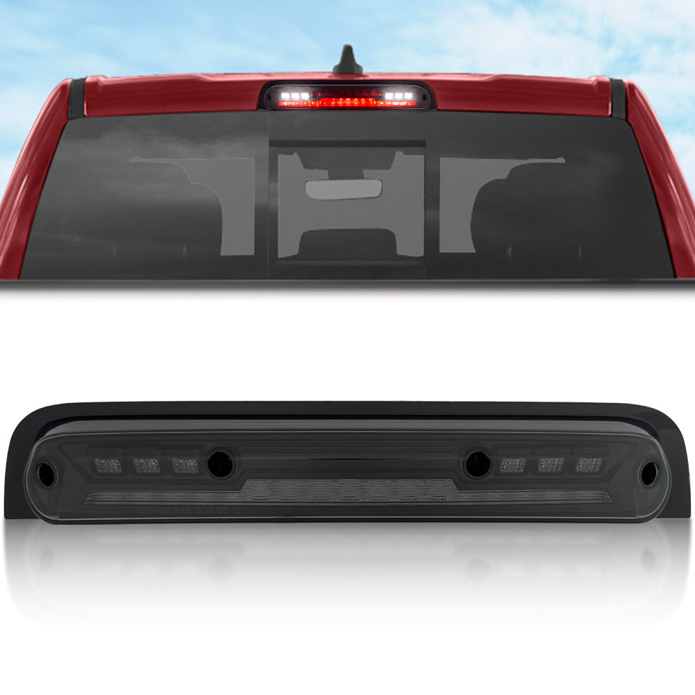Dodge 19-26 RAM 1500 Red LED 3rd Brake Light Kit with White LED Cargo Lights and Smoked Lens