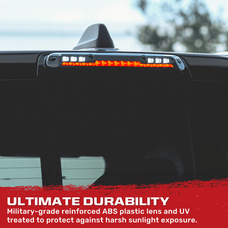 Dodge 19-25 RAM 1500 Red LED 3rd Brake Light Kit with White LED Cargo Lights and Smoked Lens