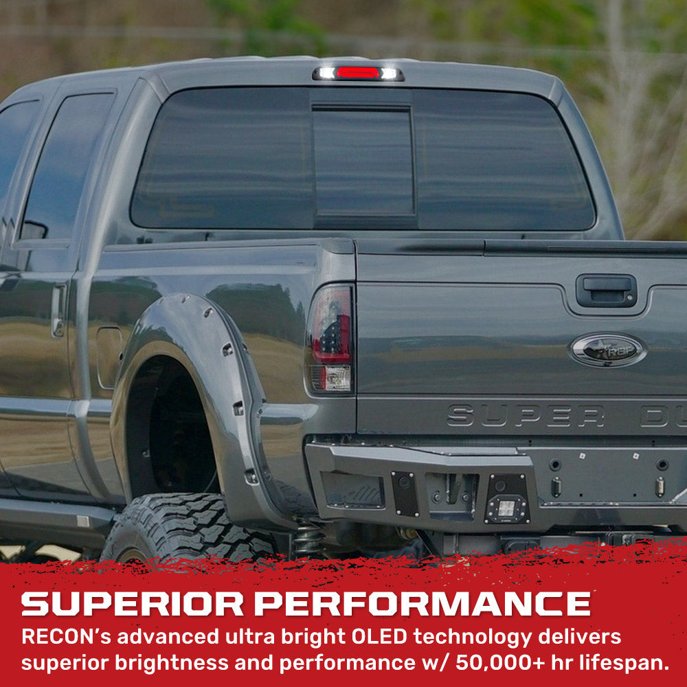 Ford Super Duty 99-16 3rd Brake Light with Ultra High Power CREE XML LEDs with Smoked Lens