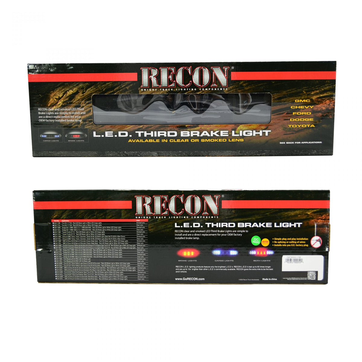 Dodge RAM 1500 94-01 3rd Brake Light Kit LED with Smoked Lens