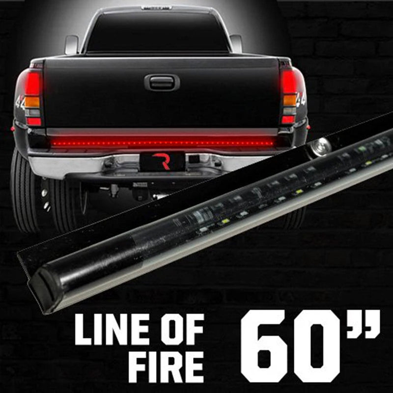 Original "Line of Fire" Hyperlite LED Tailgate Light Bar in Red - Multiple Sizes