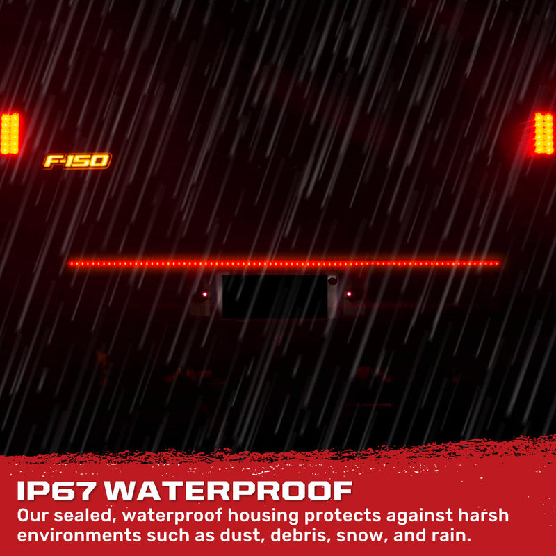 Original "Line of Fire" Hyperlite LED Tailgate Light Bar in Red - Multiple Sizes