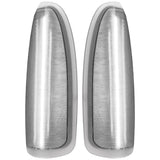 Ford Super Duty & Excursion 03-07 LED  Side Mirror Lenses White Running Lights & Amber Turn Signal - Clear Lens