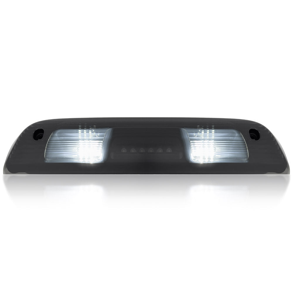 GMC Sierra & Chevy Silverado 3rd Gen 14-19 2500/3500 Ultra High Power Red CREE XML Red LED 3rd Brake Light with White LED Cargo Lights with Smoked Lens