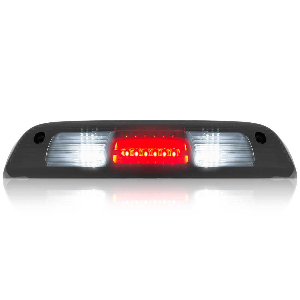 GMC Sierra & Chevy Silverado 3rd Gen 14-19 2500/3500 Ultra High Power Red CREE XML Red LED 3rd Brake Light with White LED Cargo Lights with Smoked Lens