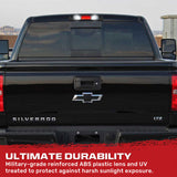 GMC Sierra & Chevy Silverado 3rd GEN 1500 14-18 ULTRA HIGH POWER Red CREE XML Red LED 3rd Brake Light with White LED Cargo Lights with Smoked Lens