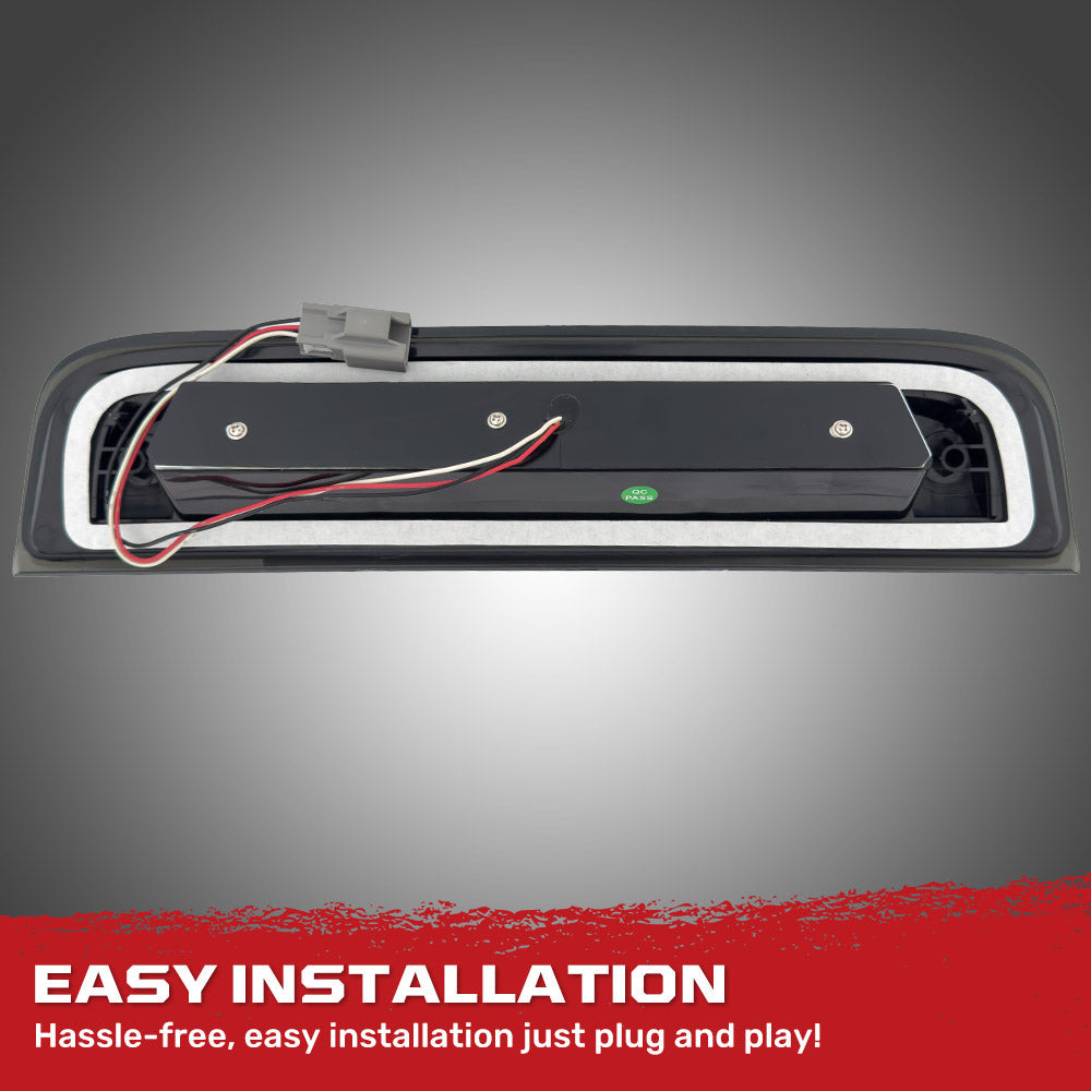 GMC Sierra & Chevy Silverado 3rd Gen 14-19 2500/3500 Ultra High Power Red CREE XML Red LED 3rd Brake Light with White LED Cargo Lights with Smoked Lens