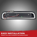 GMC Sierra & Chevy Silverado 3rd Gen 14-19 2500/3500 Ultra High Power Red CREE XML Red LED 3rd Brake Light with White LED Cargo Lights with Smoked Lens