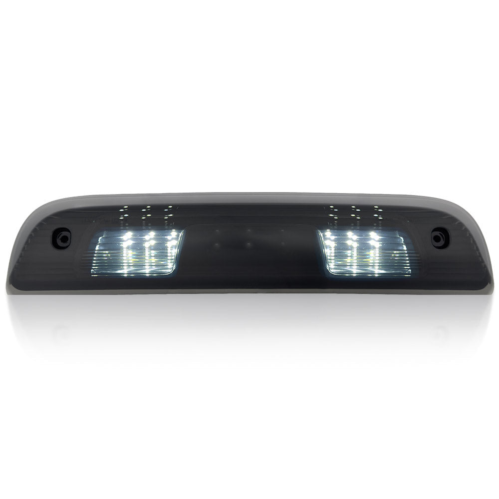 GMC Sierra & Chevy Silverado 3rd GEN 14-19 2500/3500 Red LED 3rd Brake Light Kit with White LED Cargo Lights with Smoked Lens