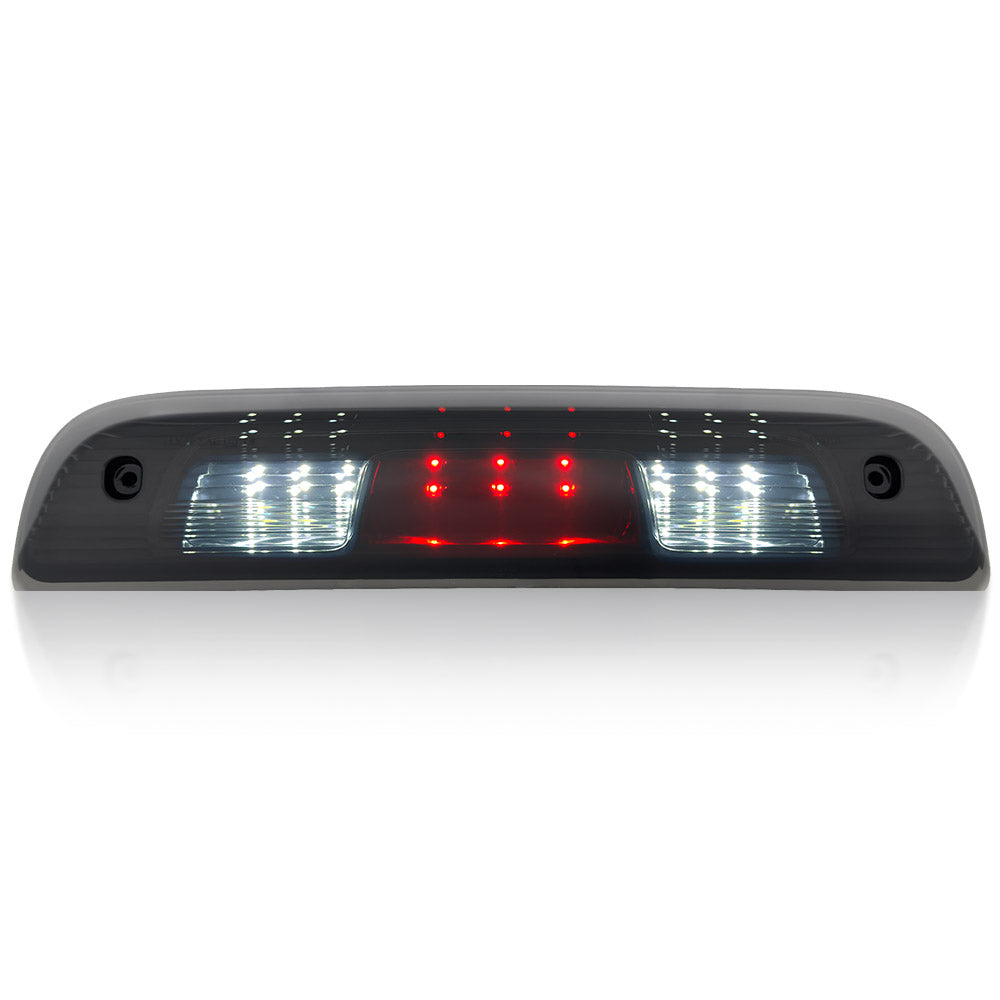 GMC Sierra & Chevy Silverado 3rd GEN 14-19 2500/3500 Red LED 3rd Brake Light Kit with White LED Cargo Lights with Smoked Lens