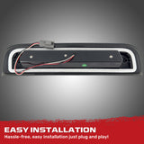 GMC Sierra & Chevy Silverado 3rd GEN 14-19 2500/3500 Red LED 3rd Brake Light Kit with White LED Cargo Lights with Smoked Lens