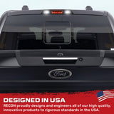 Ford F150 15-26 Ultra High Power Red LED 3rd Brake Light Kit w/ CREE XML White LED Cargo Lights (ATTN: DOES NOT FIT Models with Cargo Bed Camera in OEM 3rd Brake Light) - Smoked Lens