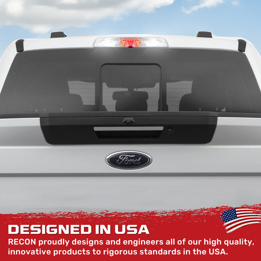 Ford Super Duty F250/350/450/550 17-23 3rd Brake Light - Fits Models with Cargo Bed Camera - CREE XML LEDs in Clear