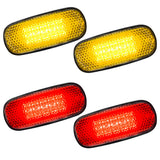 Dodge RAM 02-09 Amber & Red Fender LED Lights (4-Piece Set) Smoked or Clear Lens