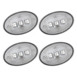 Ford Super Duty 99-10 Amber & Red Fender LED Lights (4-Piece Set) Smoked or Clear Lens